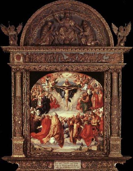 Albrecht Durer The Adoration of the Holy Trinity Sweden oil painting art